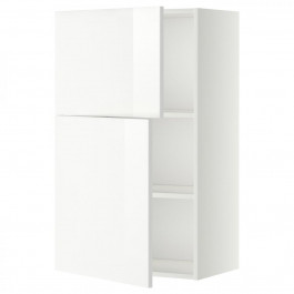 IKEA METOD Навісна шафа з полицями/2 дверцята, білий/Ringhult білий, 60x100 см (294.653.86)