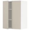 IKEA METOD Навісна шафа з полицями/2 дверцята, білий/Хавсторп бежевий, 60x80 см (994.624.69) - зображення 1