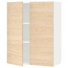 IKEA METOD Навісна шафа з полицями/2 дверцята, білий/аскерсунд світлий ясен, 80x100 см (294.595.97) - зображення 1