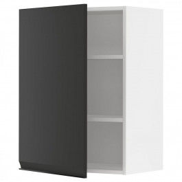 IKEA METOD Навісна шафа з полицями, білий/Upplov матовий антрацит, 60x80 см (194.930.97)