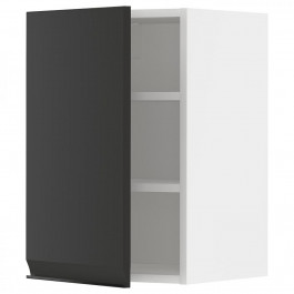 IKEA METOD Навісна шафа з полицями, білий/Upplov матовий антрацит, 40x60 см (794.938.72)