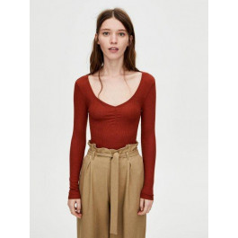   Pull&Bear Лонгслив  XAZ221115FDDR S Коричневый (DD8000004804286)