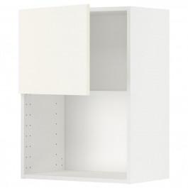 IKEA METOD Навісна шафа для мікрохвильовки, біла/Vallstena біла, 60x80 см (895.072.46)