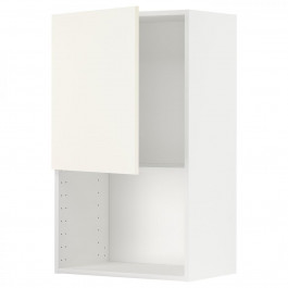 IKEA METOD Навісна шафа для мікрохвильовки, біла/Vallstena біла, 60x100 см (395.073.00)