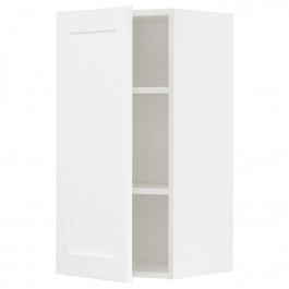 IKEA METOD Навісна шафа з полицями, Enkoping білий/білий ефект дерева, 40x80 см (794.734.59)