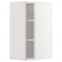 IKEA METOD Навісна шафа з полицями, білий/Ringhult світло-сірий, 30x60 см (794.656.71)