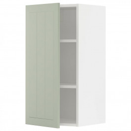 IKEA METOD Навісна шафа з полицями, білий/Stensund світло-зелений, 40х80 см (694.873.48)