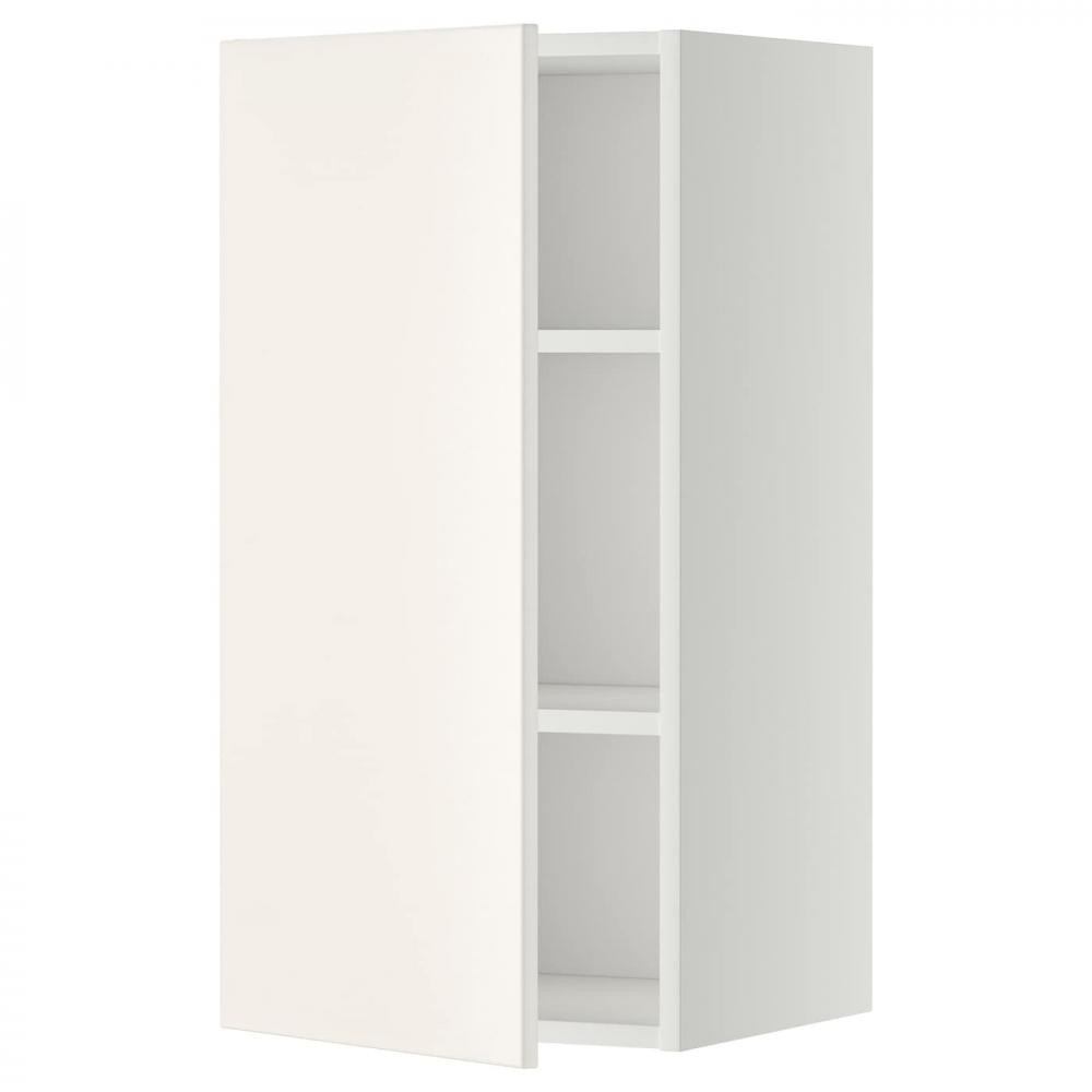 IKEA METOD Навісна шафа з полицями, білий/Veddinge білий, 40x80 см (294.645.27) - зображення 1