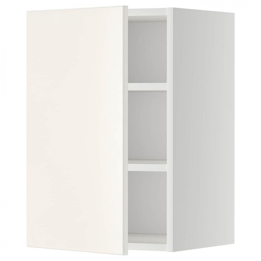 IKEA METOD Навісна шафа з полицями, білий/Veddinge білий, 40x60 см (294.580.36) - зображення 1