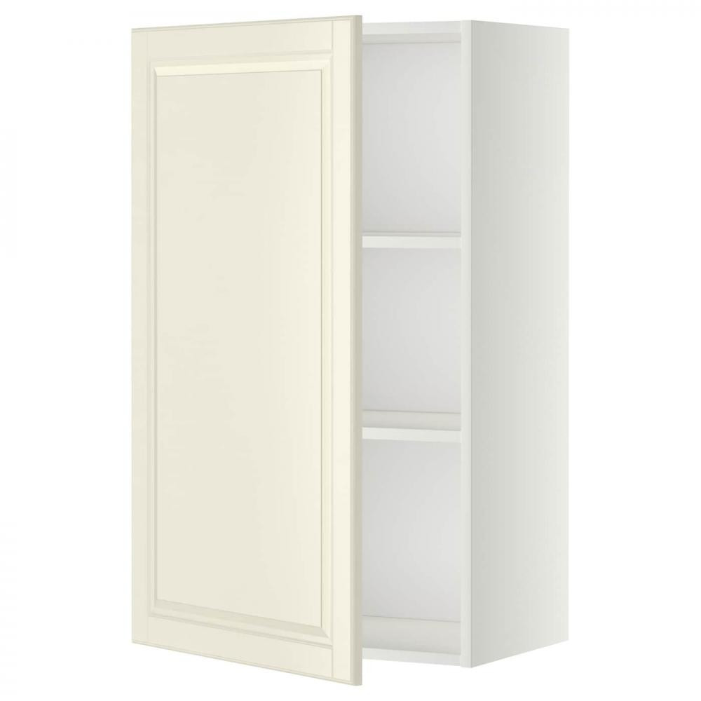 IKEA METOD Навісна шафа з полицями, білий/Бодбін кремовий, 60х100 см (594.668.98) - зображення 1