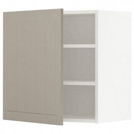 IKEA METOD Навісна шафа з полицями, білий/Stensund beige, 60x60 см (294.624.39)