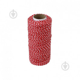 Радосвіт Шнур  поліпропіленовий плетений 1,2 мм 60 м біло-червоний (4820172932956)