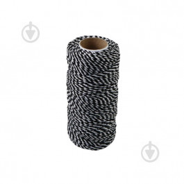 Радосвіт Шнур  поліпропіленовий плетений 1,2 мм 60 м чорно-білий (4820172932987)