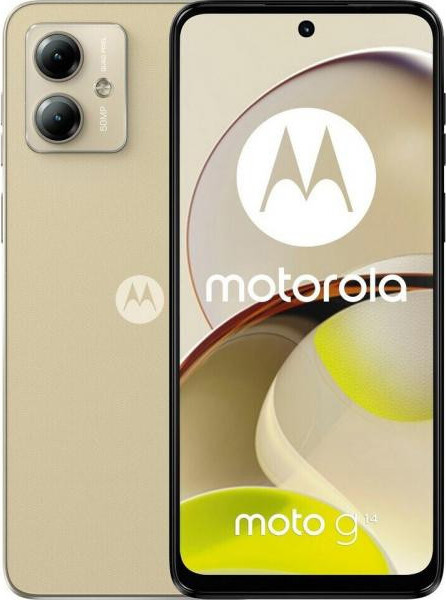 Motorola G14 4/128GB Butter Cream (PAYF0028) - зображення 1
