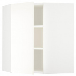 IKEA METOD Кутова навісна шафа з полицями, білий/Vallstena білий, 68x80 см (295.072.87)