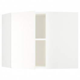 IKEA METOD Кутова навісна шафа з полицями, білий/Vallstena білий, 68x60 см (495.072.86)
