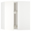 IKEA METOD Кутова навісна шафа з каруселлю, біла/Vallstena біла, 68x80 см (595.073.99) - зображення 1