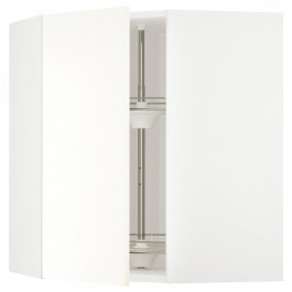 IKEA METOD Кутова навісна шафа з каруселлю, біла/Vallstena біла, 68x80 см (595.073.99)