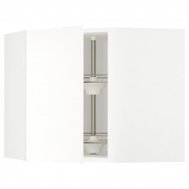 IKEA METOD Кутова навісна шафа з каруселлю, білий/Вальстена білий, 68x60 см (795.073.98)