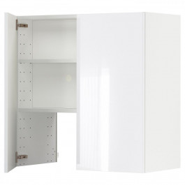 IKEA METOD Витяжна шафа з полицею/дверцями, білий/Ringhult білий, 80x80 см (795.043.52)