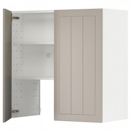 IKEA METOD Витяжна шафа з полицею/дверцями, білий/Stensund beige, 80x80 см (595.043.53)