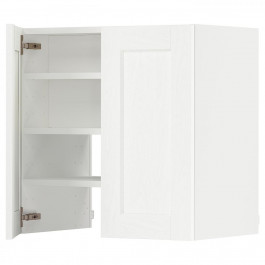 IKEA METOD Витяжна шафа з полицею/дверцями, Enkoping білий/білий ефект дерева, 60x60 см (095.052.46)