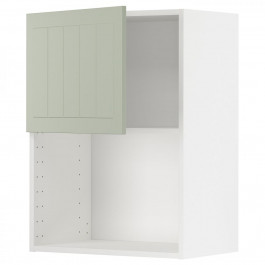 IKEA METOD Навісна шафа для мікрохвильовки, білий/Stensund світло-зелений, 60x80 см (494.866.70)