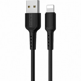   Borofone BX16 Easy USB to Lightning 1m Black (BX16LB)