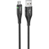 Hoco U93 USB to Micro USB 1.2m Black (6931474732156) - зображення 1