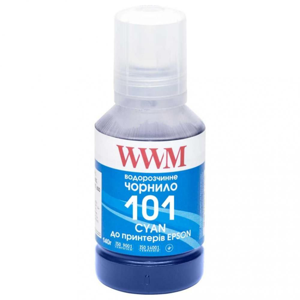 WWM Чернила 101 для EPSON L4150/ 4160 140г Cyan (E101C) - зображення 1