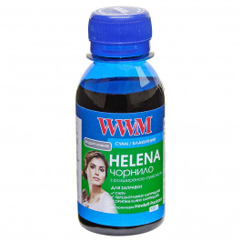   WWM Чернила HELENA HP №110/136/ 141/ 28/ 46/ 57/ 650/ 901 100г Cyan Водораств. HU/C-2