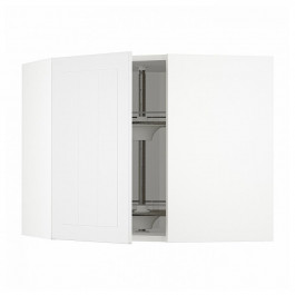 IKEA METOD Кутова навісна шафа з каруселлю, білий/Stensund білий, 68x60 см (394.092.05)
