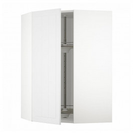 IKEA METOD Кутова навісна шафа з каруселлю, білий/Stensund білий, 68x100 см (994.092.07)