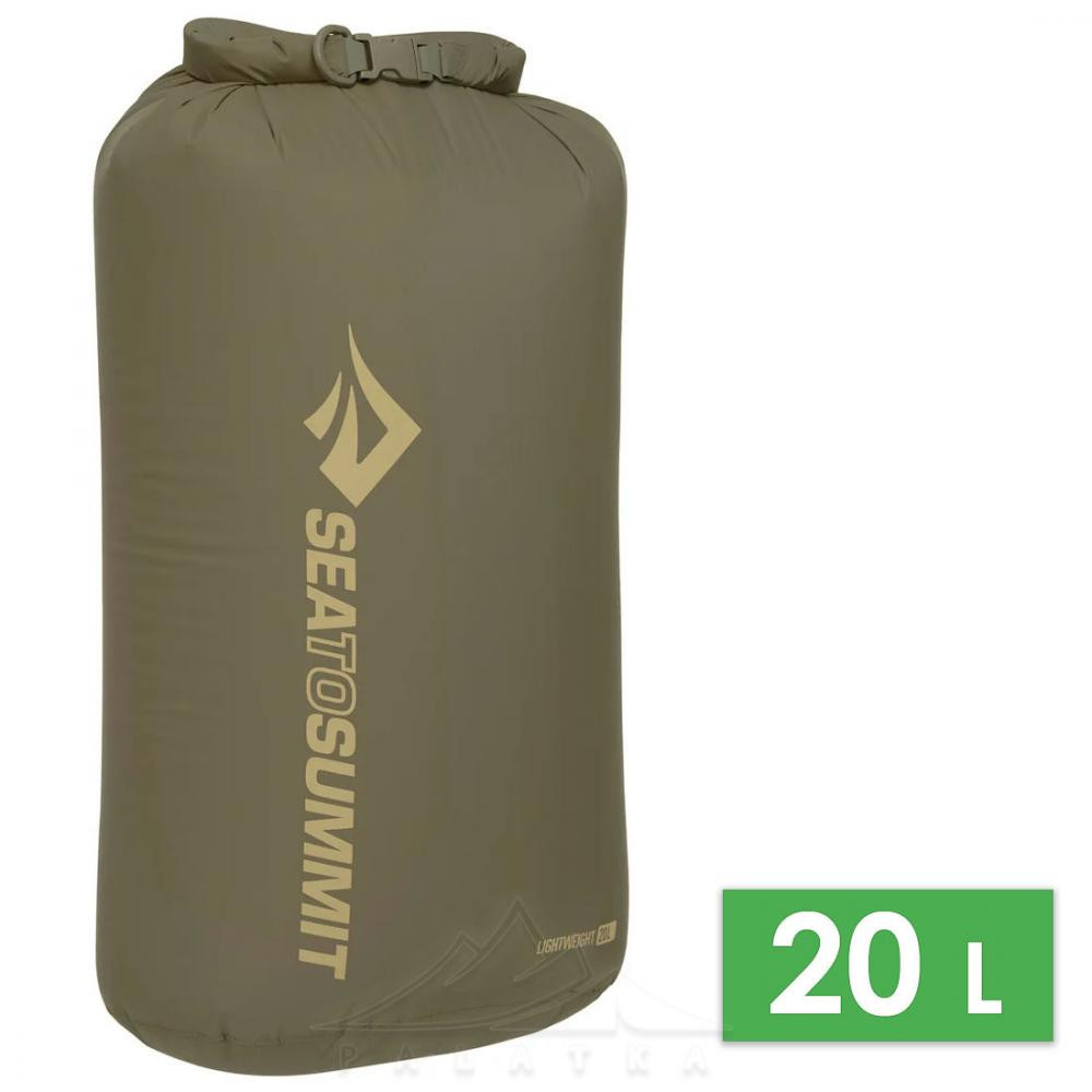Sea to Summit Lightweight Dry Bag 20L / Olive Green (ASG012011-060329) - зображення 1