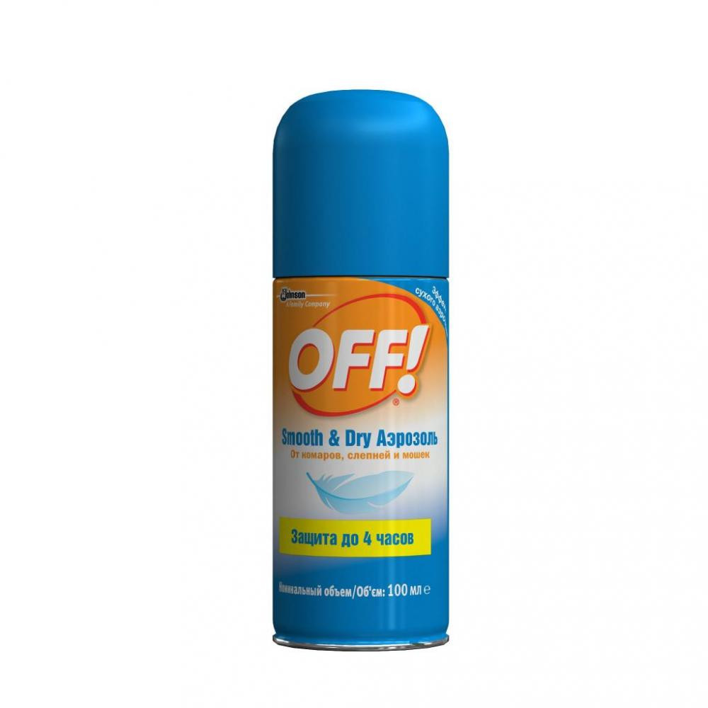 Off! Аэрозоль-репеллент Smooth & Dry 100 мл (5000204519549) - зображення 1