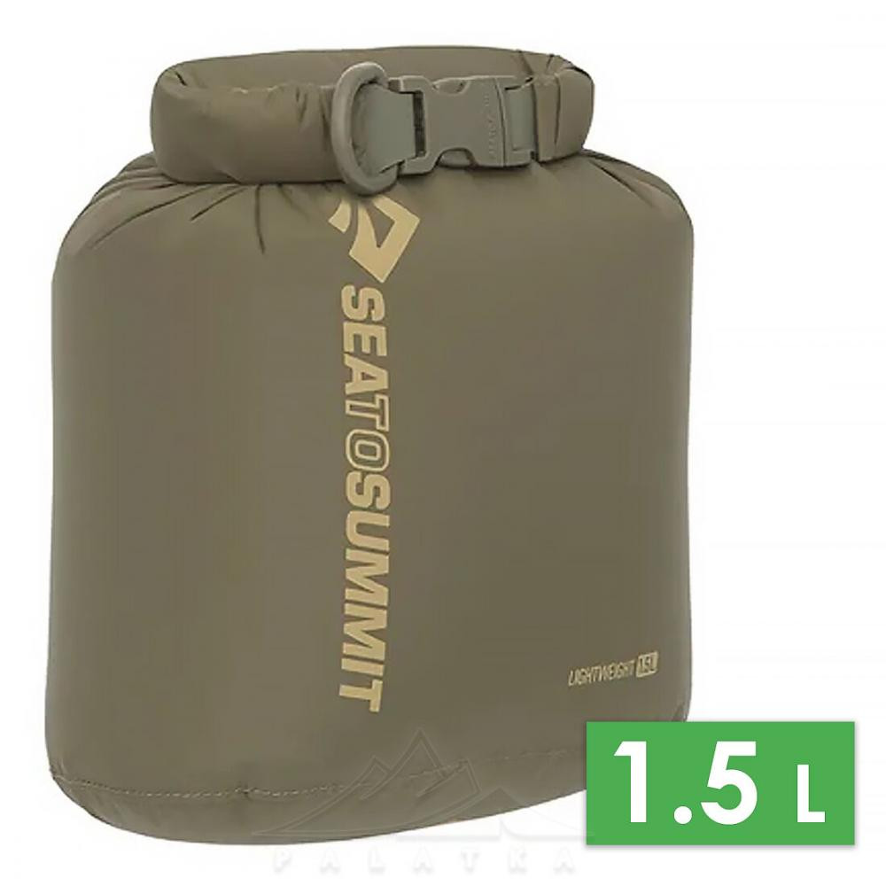 Sea to Summit Lightweight Dry Bag 1.5L / Olive Green (ASG012011-010304) - зображення 1