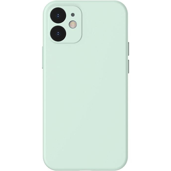 Baseus Jelly Liquid Silica Gel iPhone 12 Mint green (WIAPIPH61N-YT6B) - зображення 1