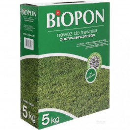 Biopon Удобрение гранулированное для газона с сорняками 5 кг (5904517087026)