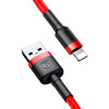 Baseus cafule Cable USB For lightning 2.4A 2M Red+Red (CALKLF-C09) - зображення 2