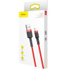 Baseus cafule Cable USB For lightning 2.4A 2M Red+Red (CALKLF-C09) - зображення 5