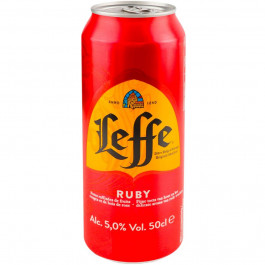 Leffe Пиво  Ruby з/б, 0,5 л (5410228213451)