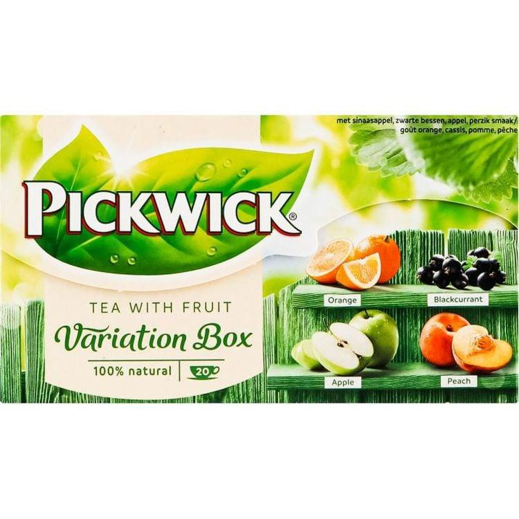 Pickwick Чай чорний  Асорті зі шмат фрукт 4*5*1,5 г, 30 г (8711000493717) - зображення 1