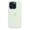 Apple iPhone 15 Pro Max Silicone Case with MagSafe - Soft Mint (MWNQ3) - зображення 2