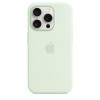 Apple iPhone 15 Pro Max Silicone Case with MagSafe - Soft Mint (MWNQ3) - зображення 3