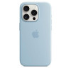Apple iPhone 15 Pro Max Silicone Case with MagSafe - Light Blue (MWNR3) - зображення 3