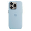 Apple iPhone 15 Pro Silicone Case with MagSafe - Light Blue (MWNM3) - зображення 1