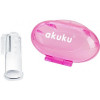 AKUKU Силіконова зубна щітка та масажер для ясен  рожевий чохол (A0265) - зображення 1