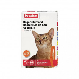 Beaphar Ошейник от блох и клещей для кошек 35 см Оранжевый (10203)