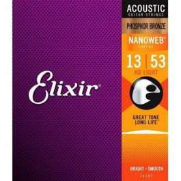 Elixir PB NW HDL Nanoweb Phosphor Bronze HD Light 13-53 (16182)