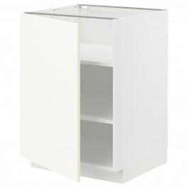 IKEA METOD Нижня шафа/полиці, білий/Вальстена білий, 60x60 см (795.071.24)